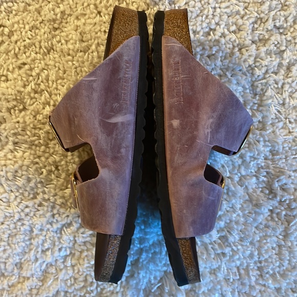 BIG BUCKLE BIRKENSTOCK ARIZONA LAVENDER BLUSH GOLD OILED LEATHER BRAND NEW 39/8 - Picture 5 of 11